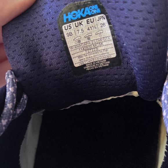 Hoka Anapaca 2 Purple Hiking Shoes (Worn Once) 9B - Picture 12 of 12